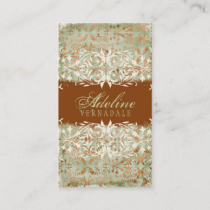 GC Vintage Melon Burnt Orange Business Card