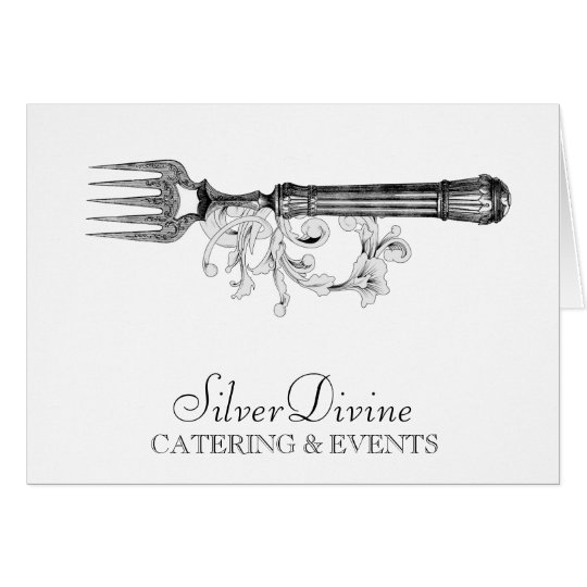 GC Vintage Silver Divine Silverware Card
