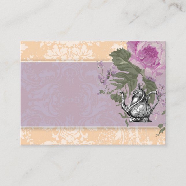 GC Vintage Tea Party Place Card (Front)