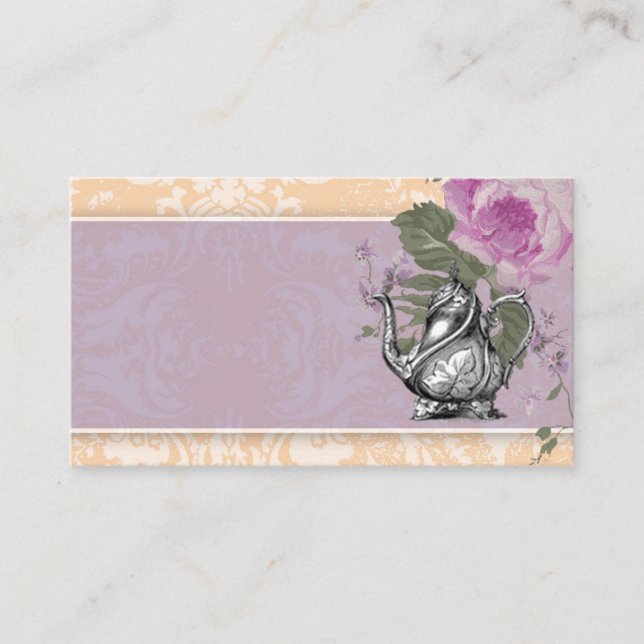 GC Vintage Tea Party Place Card (Front)