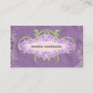 GC Vivaciously Violet "Aged" Business Card