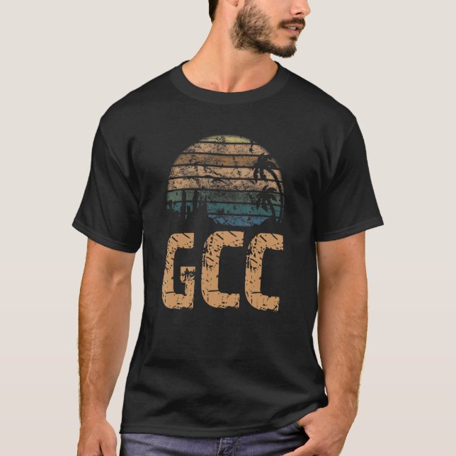 GCC Vintage Sunset Distressed T-Shirt (Front)
