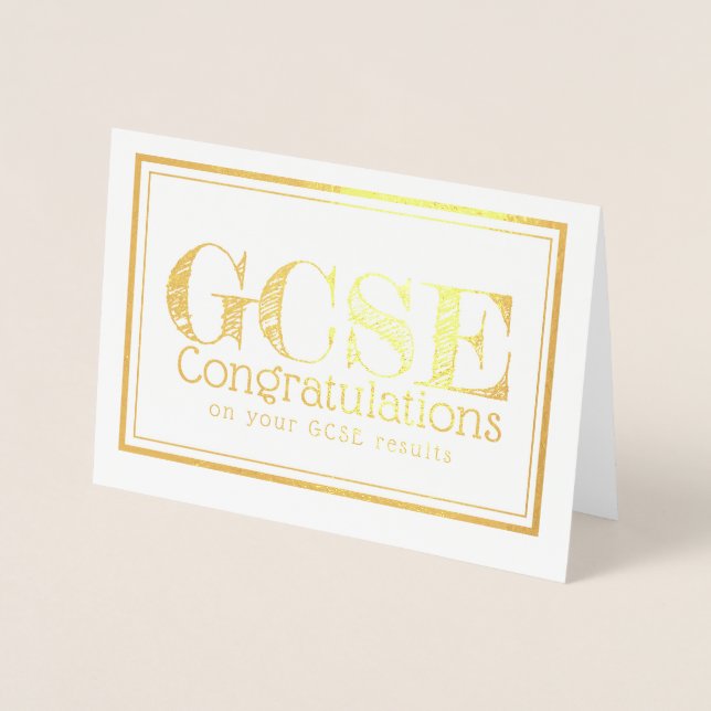 GCSEs congratulations card (Front)