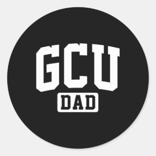 GCU University Dad Father Arch Vintage Family for  Classic Round Sticker