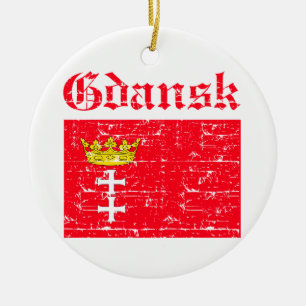 Gdansk City designs Ceramic Tree Decoration