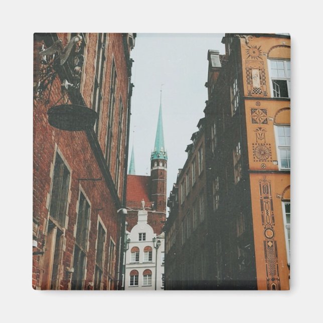 Gdansk Cityscape Magnet (Front)