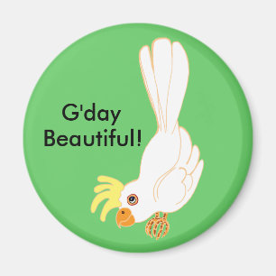 G'day Beautiful Aussie Galah bird Magnet