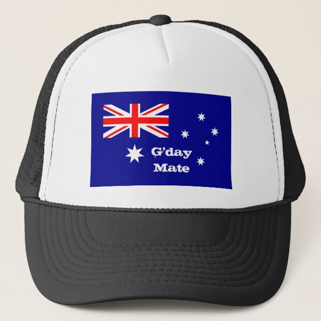G'day Mate & Australian Flag fashion / Australia Trucker Hat (Front)