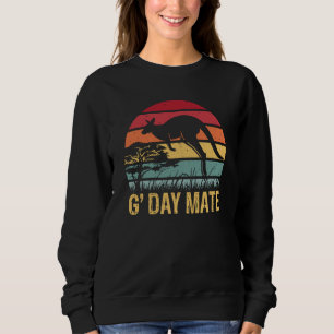 G'Day Mate Kangaroo Aussie Australia Roo G'Day Mat Sweatshirt