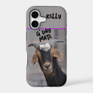 G'day mate smiling goat Customisable