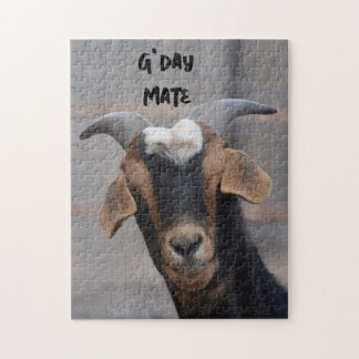 G'day mate smiling goat puzzle