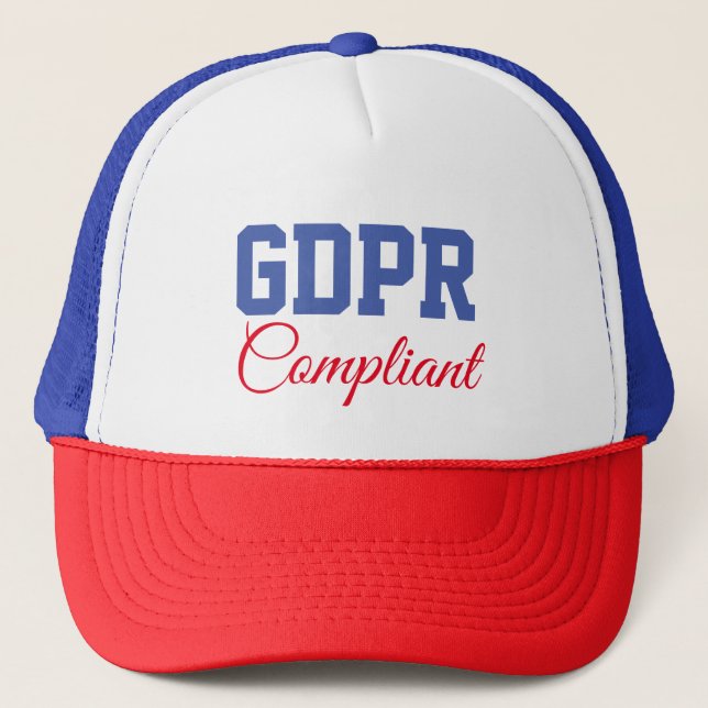 GDPR Compliant General Data Protection RegulationG Trucker Hat (Front)
