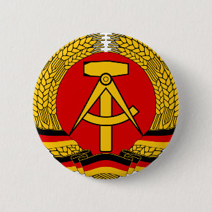 GDR. 6 CM ROUND BADGE