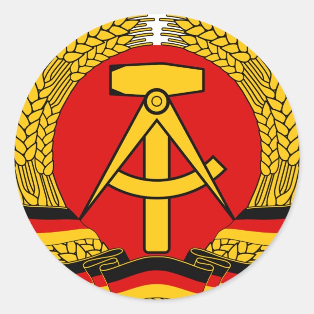 GDR. CLASSIC ROUND STICKER (Front)