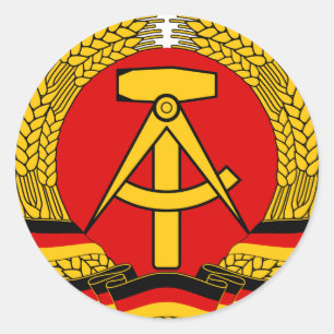 GDR. CLASSIC ROUND STICKER
