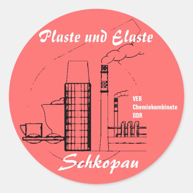 GDR. CLASSIC ROUND STICKER (Front)