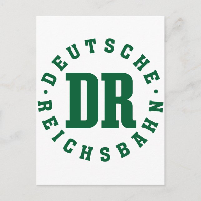 GDR / DDR Railway - Deutsche Reichsbahn Sign Postcard (Front)