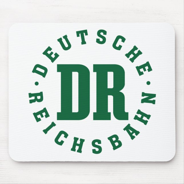 GDR. / DDR. Railway - German Reichsbahn Sign Mouse Pad (Front)