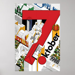 GDR Propaganda Poster Eastern Germany National