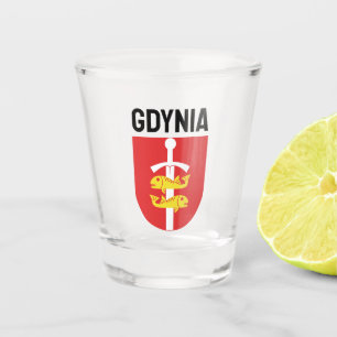 Gdynia coat of arms, Poland Shot Glass
