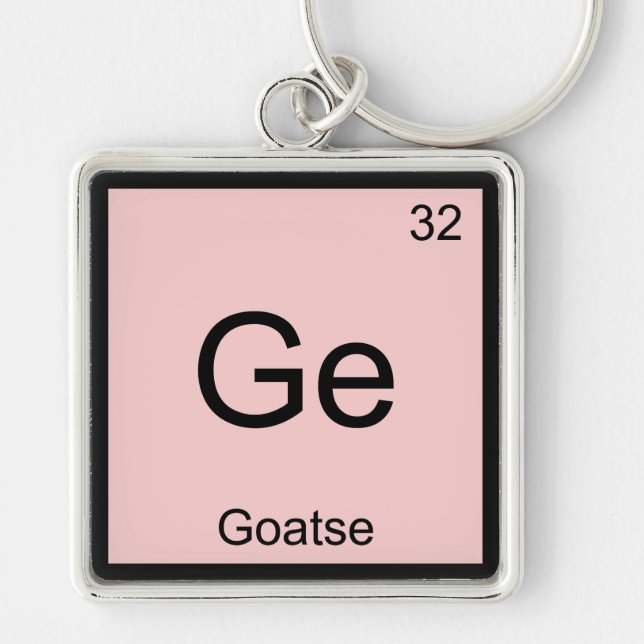 Ge - Goatse Chemistry Element Symbol Meme T-Shirt Key Ring (Front)