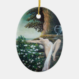 GEA ,MYRTLE AND WATER CERAMIC TREE DECORATION