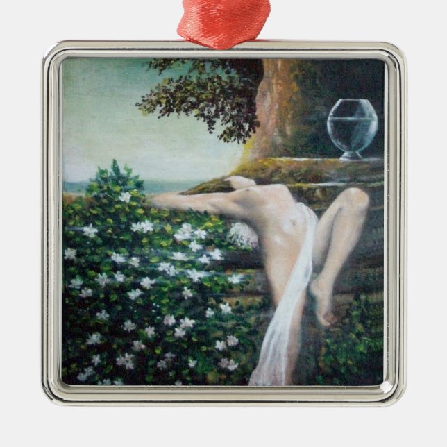 GEA ,MYRTLE AND WATER METAL ORNAMENT (Front)