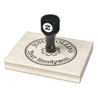 Gear and Wrench Personalised Round Logo
