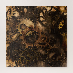 Gear Changer - Steampunk Gears & Cogs Jigsaw Puzzle
