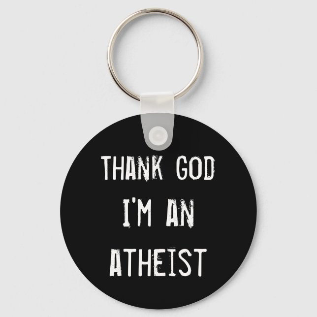 Gear for Atheist Key Ring (Front)