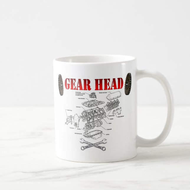 GEAR HEAD COFFEE MUG (Right)
