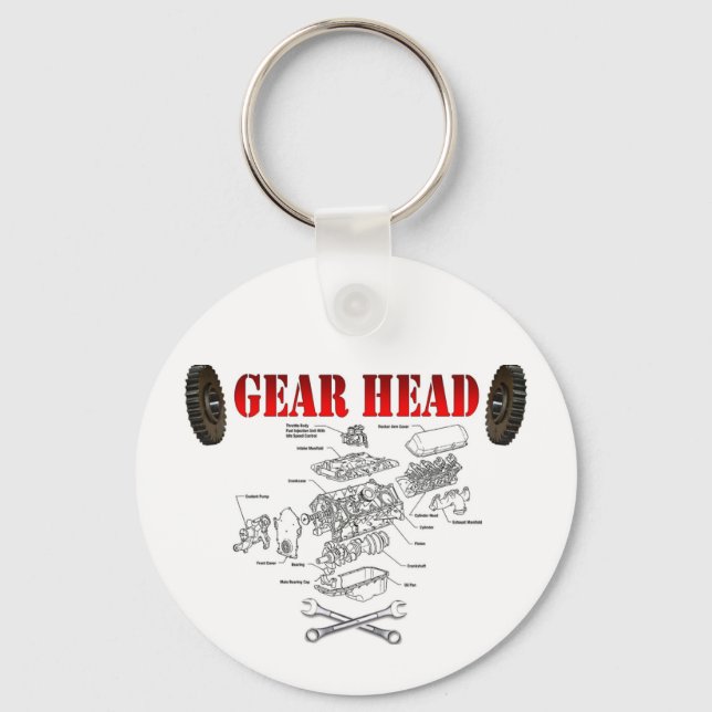 GEAR HEAD KEY RING (Front)