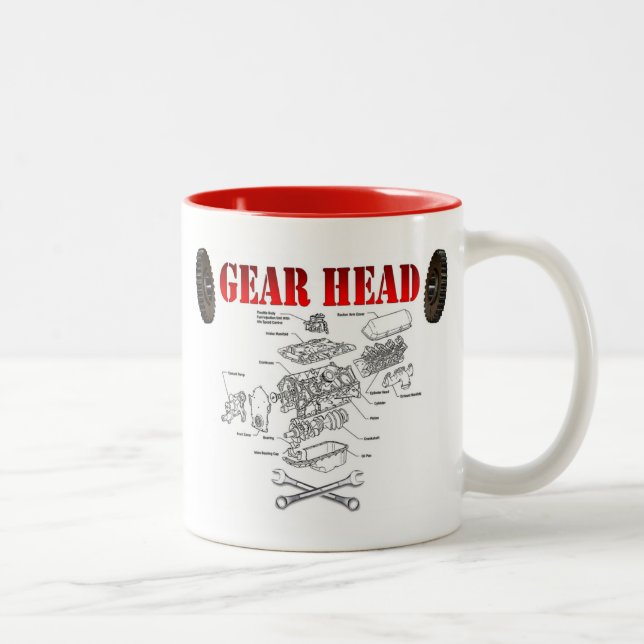GEAR HEAD Two-Tone COFFEE MUG (Right)