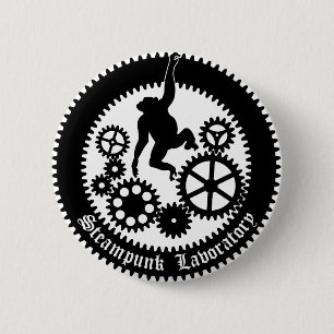 gear monkey 2 6 cm round badge