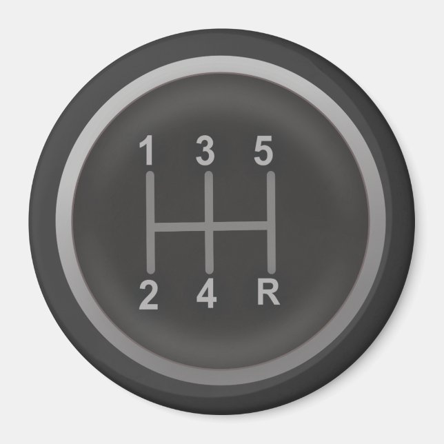 Gear Shift Knob for Nerd Geeks Magnet (Front)