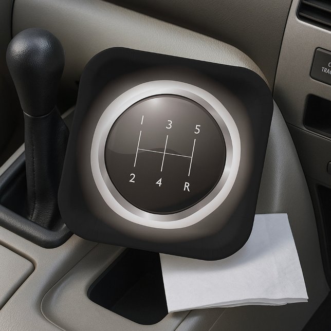 Gear Shift Manual Vehicle Paper Plate (Creator Uploaded)