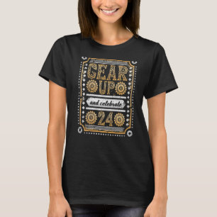 Gear Up And Celebrate 24th Birthday Steampunk T-Shirt