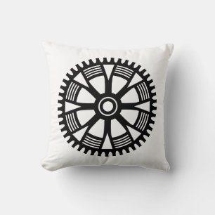 Gear Wheel - Eight Decorative Spokes Cushion