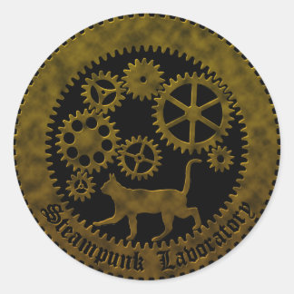 gearcat2 classic round sticker