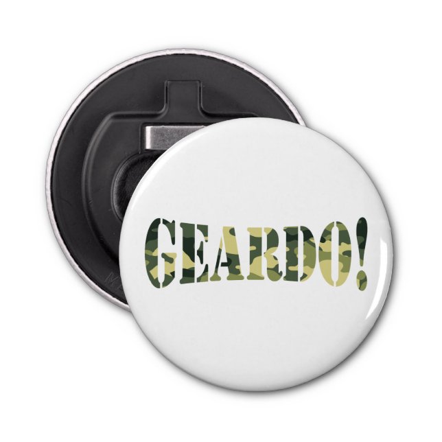 GEARDO! CAMO / CAMOUFLAGE BOTTLE OPENER (Front)