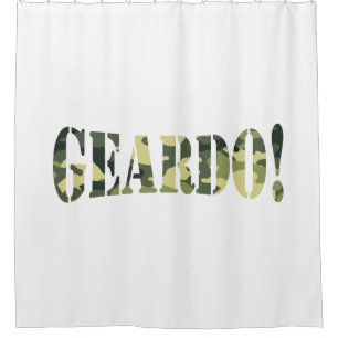 GEARDO! CAMO / CAMOUFLAGE SHOWER CURTAIN