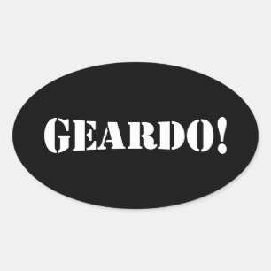 GEARDO! OVAL STICKER