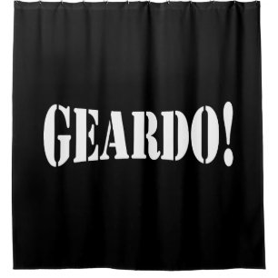 GEARDO! SHOWER CURTAIN