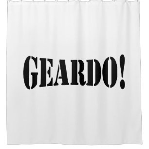 GEARDO! SHOWER CURTAIN