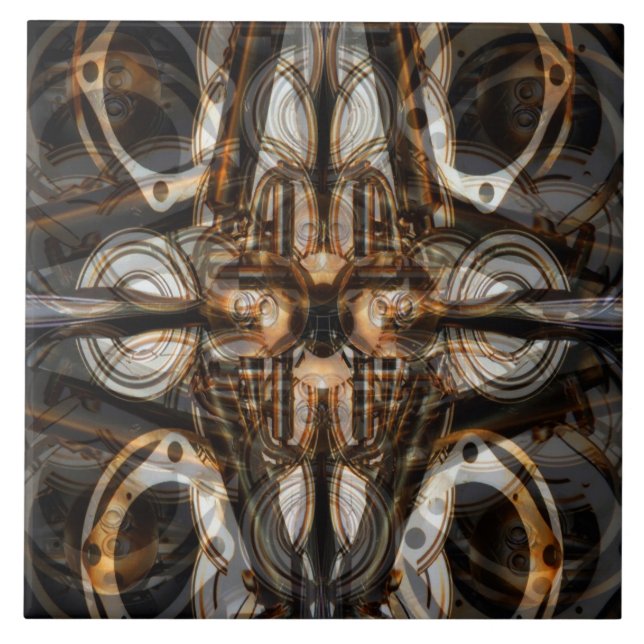 Geared for Steampunk Tile (Front)