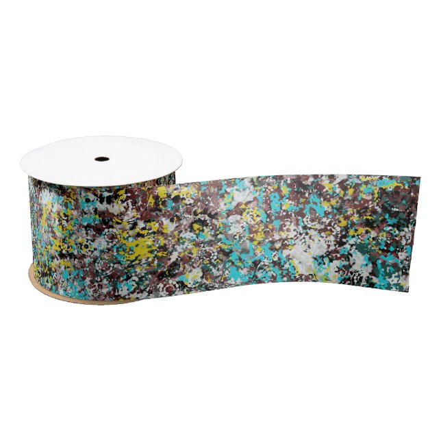 Geared Towards Abstract Art Design Lover Satin Ribbon (Spool)
