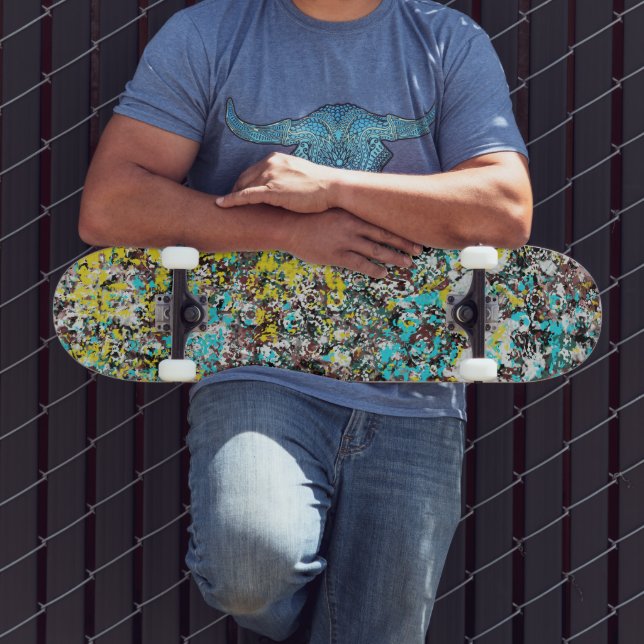 Geared Towards Abstract Art Design Lover Skateboard (Outdoor 3)