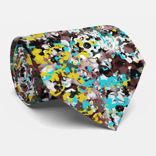 Geared Towards Abstract Art Design Lover  Tie (Rolled)