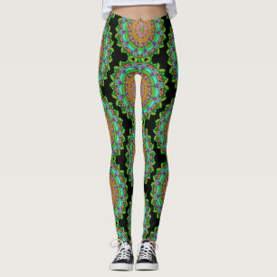 Geared up for exercise! Mandala Design Leggings