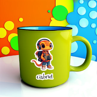 Geared Up Personalised Vinyl Sticker